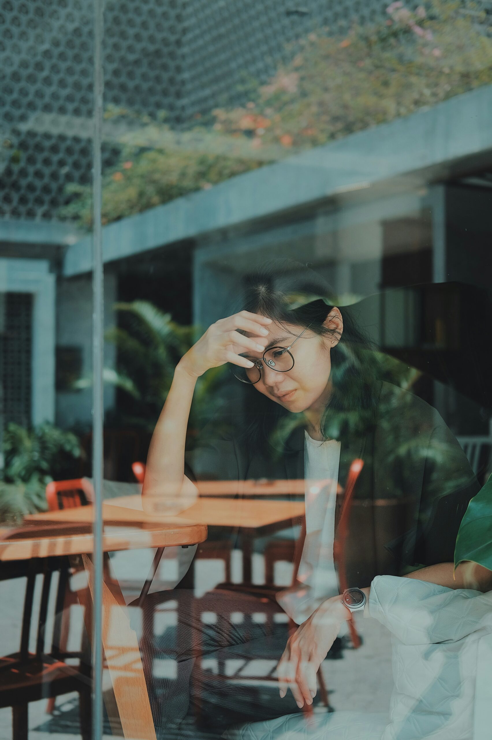 person struggling with anxiety
